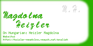 magdolna heizler business card